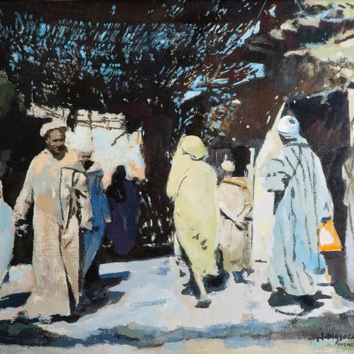 Null Jacques MAJORELLE 1886-1962
Souk à Marrakech
Huile sur toile marouflée sur &hellip;