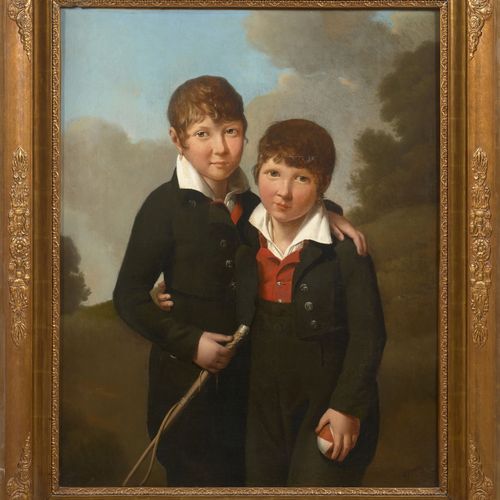 Null François-Joseph NAVEZ Charleroi, 1787 - Bruxelles, 1869
Portrait de deux en&hellip;