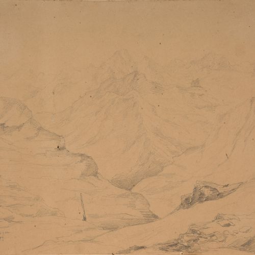 Null Eugène VIOLLET-LE-DUC Paris, 1814 - Lausanne, 1879
Vue de la Vallée de Véna&hellip;