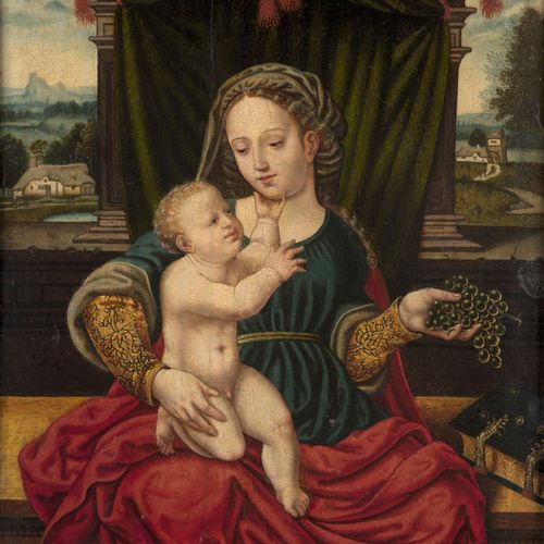 Null Pays-Bas, XVIe siècle Entourage de Joos van Cleve
La Vierge à l'Enfant à la&hellip;