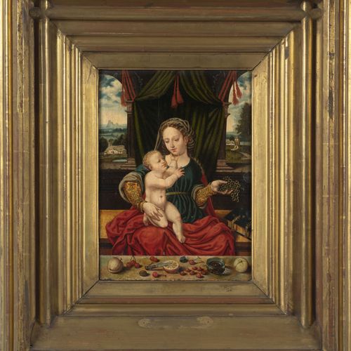 Null Pays-Bas, XVIe siècle Entourage de Joos van Cleve
La Vierge à l'Enfant à la&hellip;