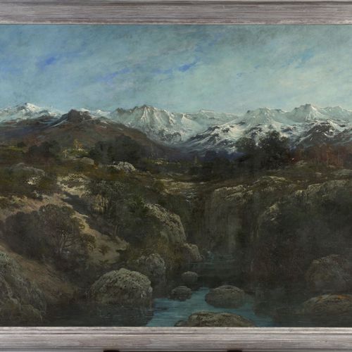 Null Gustave DORÉ Strasbourg, 1832 - Paris, 1883
Paysage des Alpes
Huile sur toi&hellip;