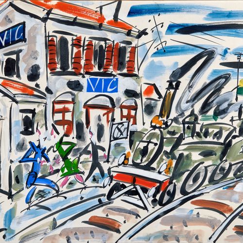 Null GEN PAUL 1895 - 1975
The station of Vic
Gouache on paper
Signed lower left &hellip;