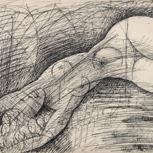 Null Marcel GROMAIRE 1892 - 1971
Desnudo femenino - 1957
Tinta china sobre papel&hellip;