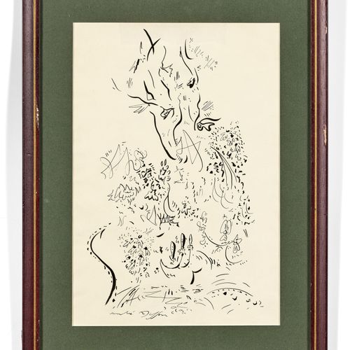 Null André MASSON 1896-1987
Untitled - circa 1950
India ink on paper
Signed lowe&hellip;