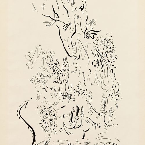 Null André MASSON 1896-1987
无题--约1950年
纸上印度墨水
左下角有 "André Masson "的签名
37,80 x 28&hellip;