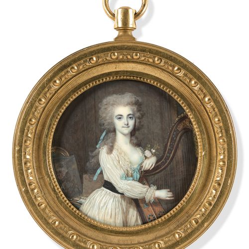 Null François DUMONT Lunéville, 1751 - Paris, 1831
Femme à la robe blanche ornée&hellip;