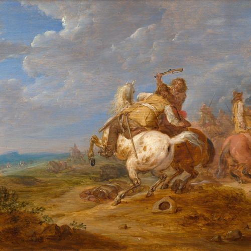 Null Adam-François van der MEULEN Bruxelles, 1632 - Paris, 1690
Combat de cavale&hellip;