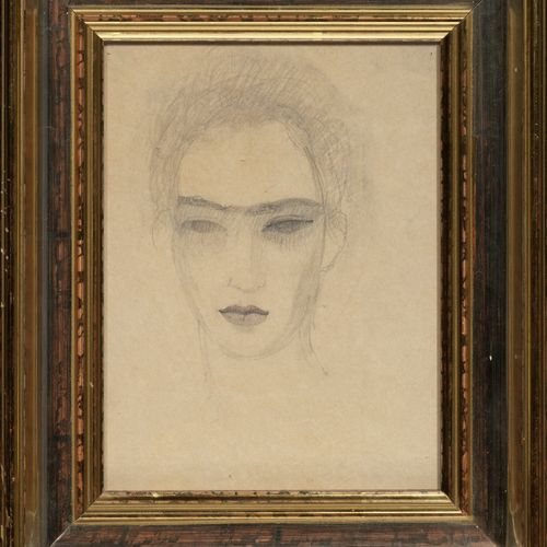 Marie LAURENCIN (1883-1956) Portrait de Raymond Radiguet mine de plomb sur papie&hellip;