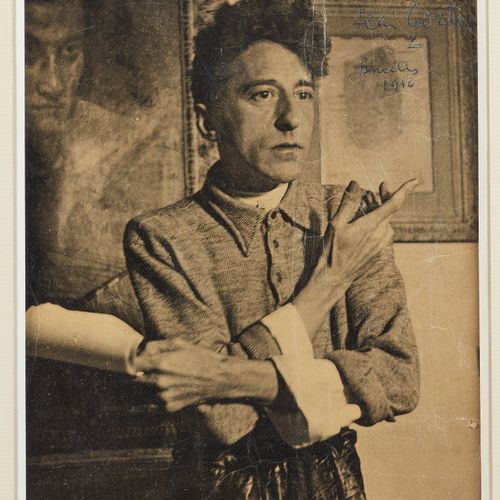 DIVERS ARTISTES Collection de cinq portraits de Jean Cocteau trois signés et ann&hellip;