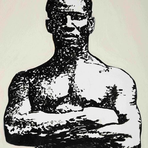 GODFRIED DONKOR (GHANA, NÉ EN 1964) From slave to the champ III, 1998 signé, dat&hellip;