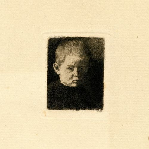 LEIBL, WILHELM, 1844 Köln - 1900 in Würzburg 2件作品：A）老妇人。蚀刻。21:15,5厘米。手写纸上有水印Einh&hellip;