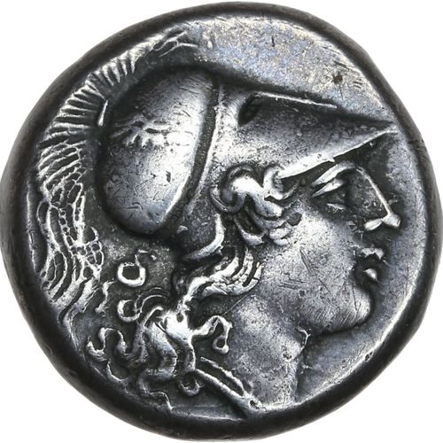 Null CAMPANIE : Cales (280-268 av. J.-C.) Didrachme. 7,28 g. Tête d Athéna à dro&hellip;