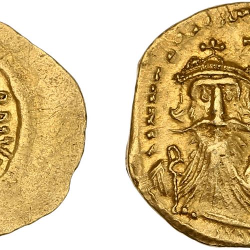 Null HERACLIUS et HERACLIUS CONSTANTIN (613-641) Solidus. Constantinople. 4,43 g&hellip;