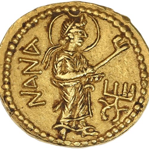 Null KANISHKA Ier (127-151) Statère d or. 7,98 g. Le roi debout faisant une offr&hellip;