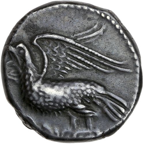 Null BRUTTIUM : Crotone (vers 350 av. J.-C.) Statère. 7,80 g. Aigle les ailes ép&hellip;