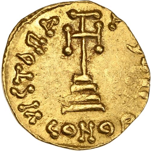 Null CONSTANTIN IV (668-685) Solidus. Constantinople. 4,36 g. Son buste casqué, &hellip;