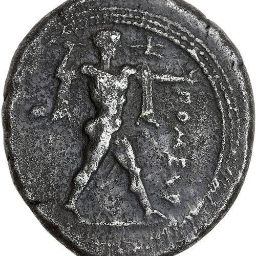 Null LUCANIE : Posidonia (vers 430 av. J.-C.) Statère. 7,70 g. Poséidon nu march&hellip;