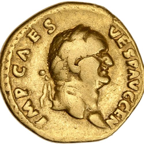 Null VESPASIEN (69-79) Auréus. Rome (73). 6,94 g. Sa tête laurée à droite. R- Te&hellip;