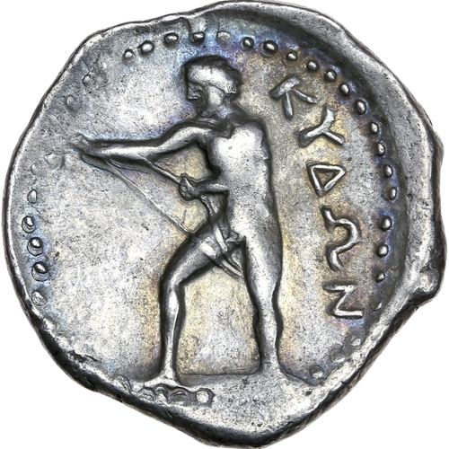 Null CRETE : Kydonia (320-270 av. J.-C.) Statère. 11,25 g. Tête de nymphe à droi&hellip;