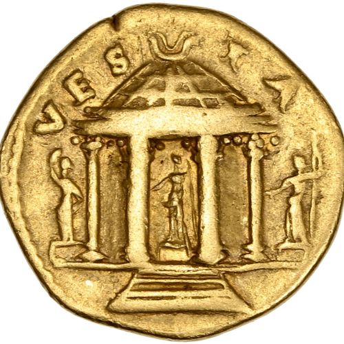 Null VESPASIEN (69-79) Auréus. Rome (73). 6,94 g. Sa tête laurée à droite. R- Te&hellip;