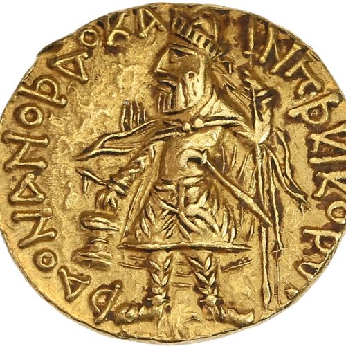 Null KANISHKA Ier (127-151) Statère d or. 7,98 g. Le roi debout faisant une offr&hellip;