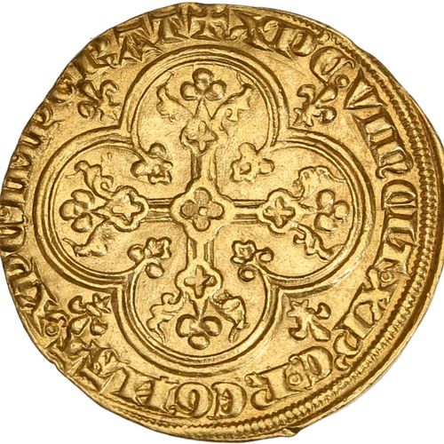 Null CHARLES IV (1322-1328) Agnel d or (5 janvier 1322). 4,08 g. Agneau pascal n&hellip;