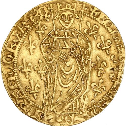 Null CHARLES VII (1422-1461) Royal d or (1re émission, 9 octobre 1429). Orléans &hellip;