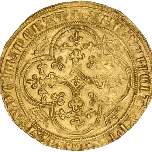 Null PHILIPPE VI de Valois (1328-1350) Pavillon d or (8 juin 1339). 5,11 g. Le r&hellip;