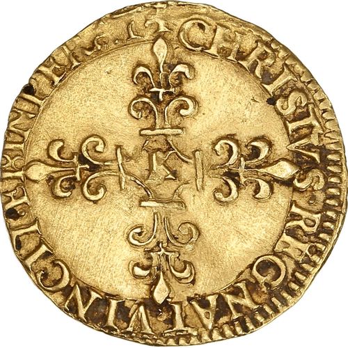 Null CHARLES IX (1560-1574) Ecu d or au soleil. 1567. Bordeaux. 3,38 g. Ecu de F&hellip;