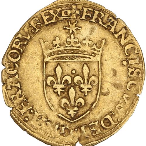 Null FRANCOIS Ier (1515-1547) Ecu d or au soleil, 5e type (21 juillet 1519). Tou&hellip;