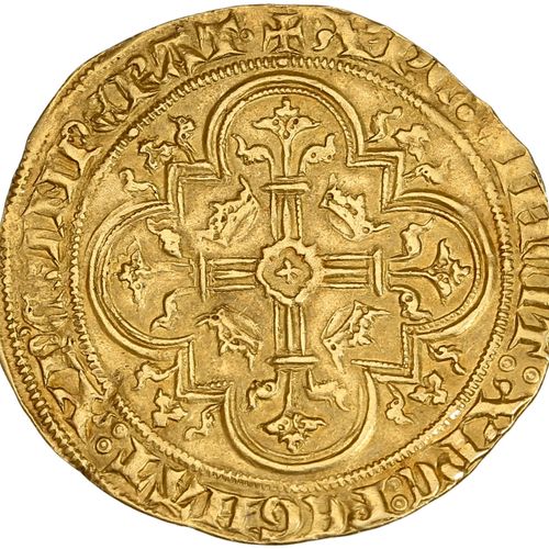 Null PHILIPPE VI de Valois (1328-1350) Double d or (6 avril 1340). 6,64 g. Le ro&hellip;