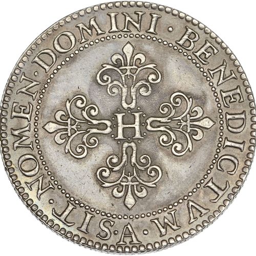 Null HENRI IV (1589-1610) Piéfort du franc. 1607. Paris, moulin du Louvre. 27,95&hellip;