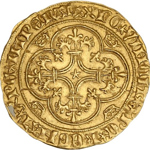 Null CHARLES VI (1380-1422) Ecu d or à la couronne. Montpellier. 3,94 g. Ecu de &hellip;
