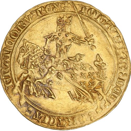 Null JEAN II, le Bon (1350-1364) Franc à cheval (5 décembre 1360). 3,56 g. Le ro&hellip;