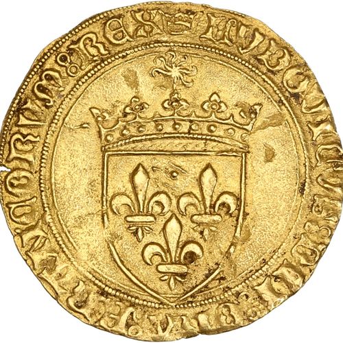 Null LOUIS XI (1461-1483) Ecu d or au soleil (1re émission, 2 novembre 1475). Pa&hellip;