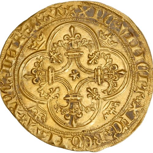 Null CHARLES VI (1380-1422) Ecu d or à la couronne. 4,00 g. Ecu de France couron&hellip;