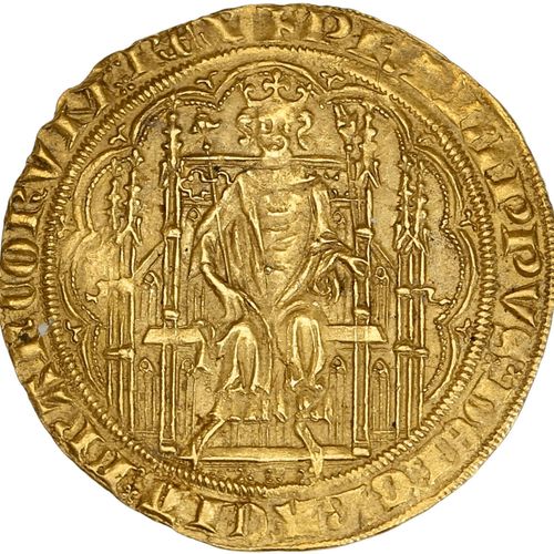 Null PHILIPPE VI de Valois (1328-1350) Chaise d or (17 juillet 1346). 4,70 g. Le&hellip;