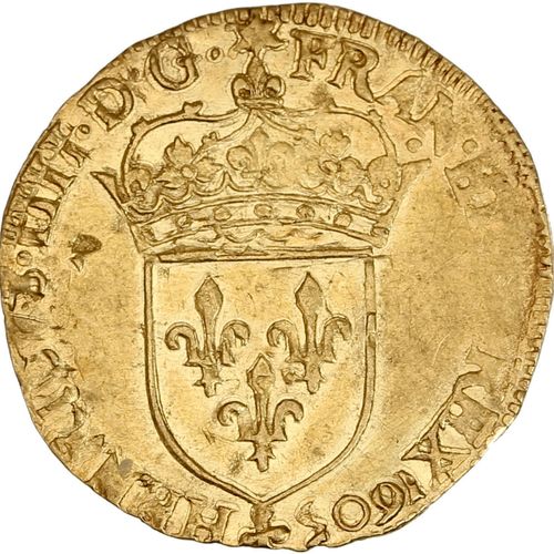 Null HENRI IV (1589-1610) Ecu d or au soleil. 1605. Paris. 3,33 g. Ecu de France&hellip;