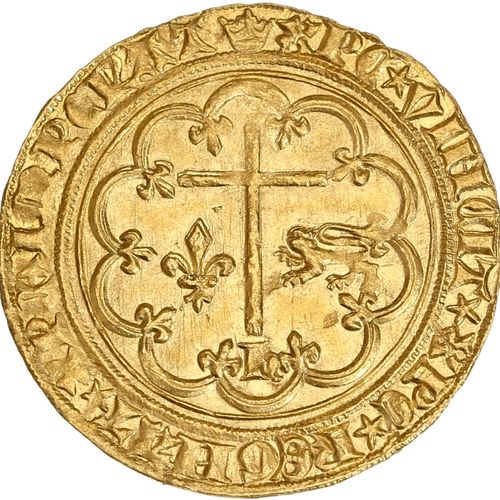 Null HENRI VI (1422-1453) Salut d or (2e émission, 6 septembre 1423). Paris. 3,4&hellip;