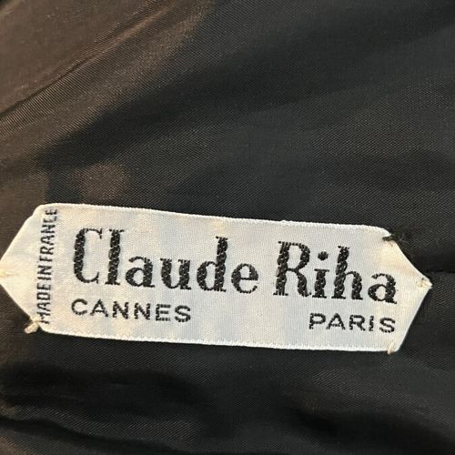 Null CLAUDE RIHA - Robe cocktail noire et blanche - Taille S - Années 80

Le mod&hellip;