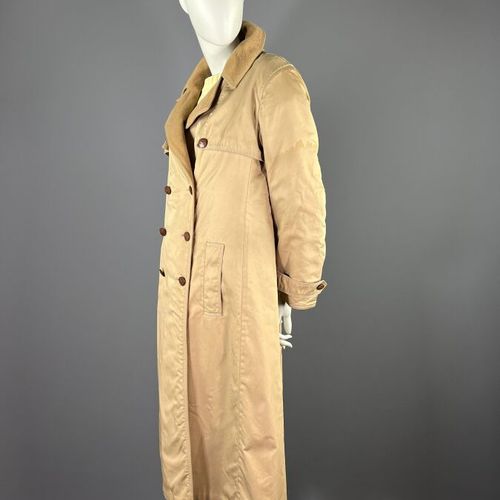 Null CÉLINE Paris - Trench coat in beige cotton and wool - Sulky buttons - 70's &hellip;