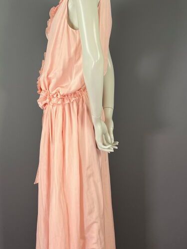 Null LANVIN - Ruffled summer dress - Size 42

Cut in a light pink silk-cotton bl&hellip;