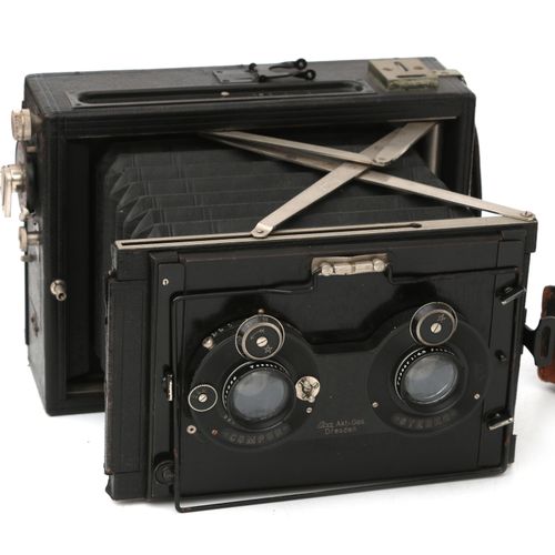 Null A plate camera for stereo photographs, Contessa Nettel Germany, circa 1910,&hellip;