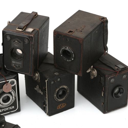 Null 十台箱式摄像机，Goerz, Gevaert和Ensign，20世纪上半叶。