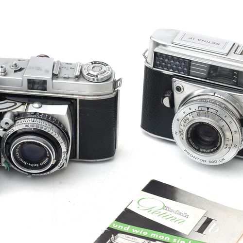 Null 四台卡达克视网膜相机的类型。 IF, IIIC, Automatic I en IB, 美国, 1960年代。包括两本手册。