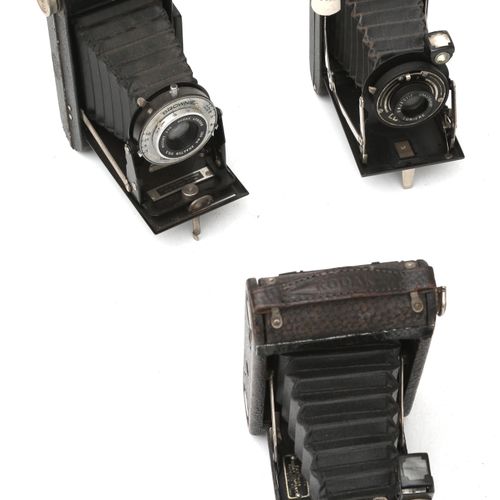 Null Six appareils photo pliants divers dont, entre autres, Lumère et Kodak, pri&hellip;