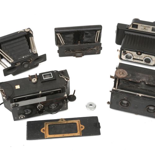 Null 五种不同的立体相机，包括Coronet和Goerz等，20世纪下半叶。