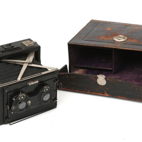 Null A plate camera for stereo photographs, Contessa Nettel Germany, circa 1910,&hellip;