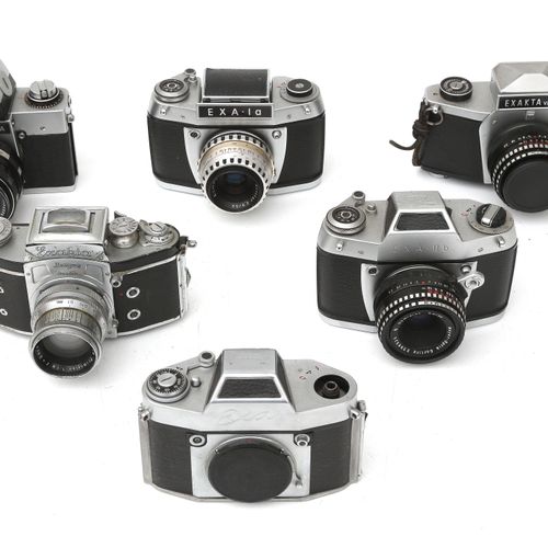 Null Sechs Kameras, hauptsächlich Exacta, 1950er/1970er Jahre.